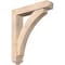 Ekena Millwork Thorton Arts and Crafts Smooth Bracket w/ Offset Brace, Douglas Fir, 5 1/2"W x 26"D x 30"H BKT0604X26X30THR03SDF - alternate 1